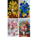 4 Pack Sunflower DIY 5D Diamond Painting Kits Full Drill Cross Stitch Decor