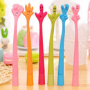 Funny Free Bending Hand Sign Ballpoint Pens Novelty Pens Noble Cute Gift Pe L7Q4