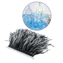 Ostrich Fringe Trim Feather Wedding Halloween Prom Dress Craft Supply Trim