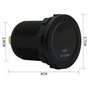 12V / 24V DC Voltmeter Car Monitor Motorcycle LED Display Waterproof Voltmeter