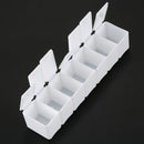 White rectangular hard plastic drug box pill box box 7 days O5W9