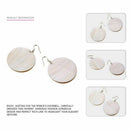 Round Dangle Earrings Beach Shell Romantic Earrings Fashion Style Accessori Z5Q3