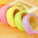 10x Rainbow Washi Sticky Paper Masking Adhesive Decorative Tape Scrapbookin