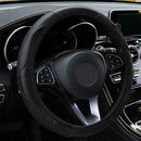Carbon Fiber leather Car Steering Wheel Cover PU Universal inches For 14.56 O8E7