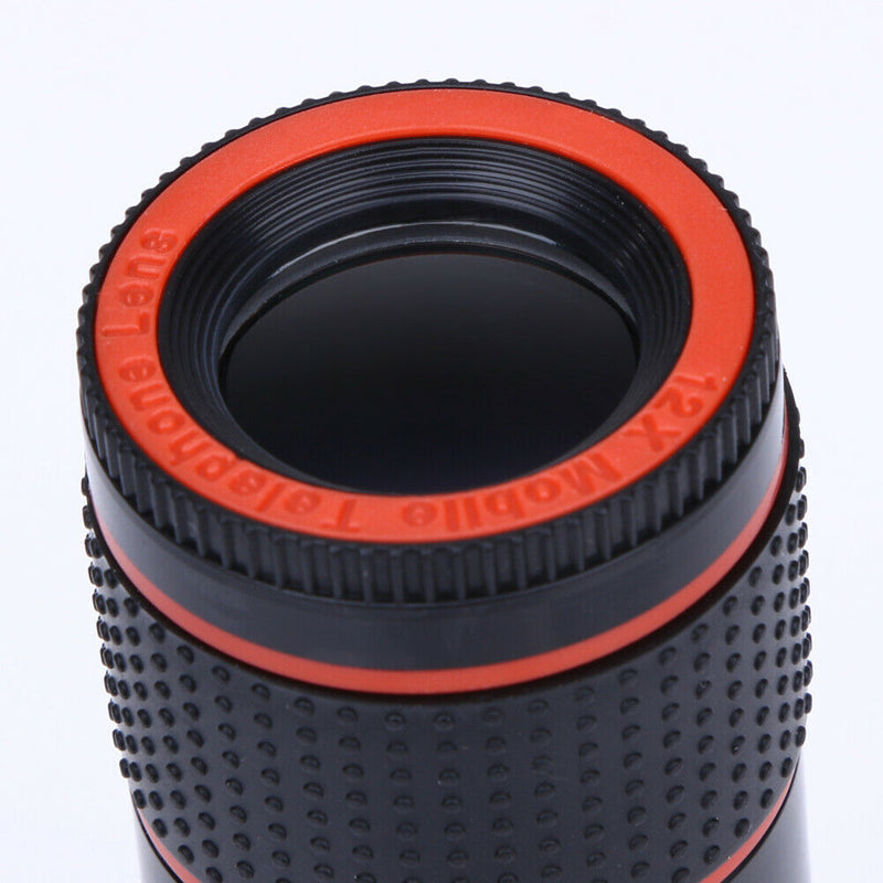 Clip-on 12x Optical Zoom HD Telescope Camera Lens For Universal Mobile Phone AU