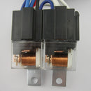 H4 Headlight Headlamp H4 Light Bulbs Relay Wiring Harness 4 Ceramic Socket Plug
