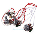 Electric Guitar Wiring Assembly Harness 1V2T 1Jack 3-500K Pots 5 Way Switch