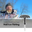 Winter Outdoor Metal Screw Fixed Nail Ice Fishing Auger Spiral Drill Rod