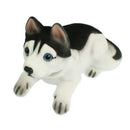 Car Auto White Black Husky Nodding Dog Decoration w Fragrant Beads