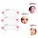 Korean 3 Style Mini Brow Class Drawing Guide Eyebrow card Template helper AT3C