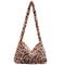 Animal Pattern Shoulder Underarm Bag Women Plush Top-handle Handbag (2)