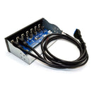 5.25 inch HUB 19 Pin to 2 USB 3.0+4 USB 2.0+BC1.2 Optical Drive Front Panel A