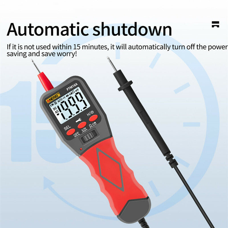 PTM16A Digital Pen Meter Multimeter Auto Range AC/DC Voltage Current Tester A