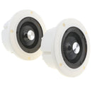 Premium Set of 2 In-Ceiling Round Broadcast Round Speakers for Indoor Use