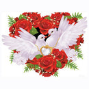 5D Diy Diamond Embroidery White Pigeons Full Square Diamond Painting Cross