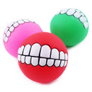 Bite Treat Smile Fetch Ball Toys doggie Teeth ball Fetch Funny Resistance