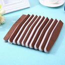 New 10pcs Diamond Brown Corundum Nail Art Tools Nail File Nail Sand Grind