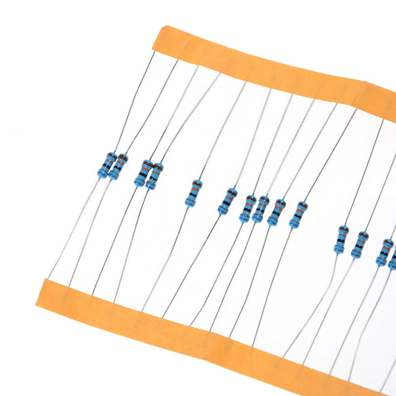 600x 30 Values 1/4W Metal Film Resistors Resistance Assortment Kit Ew