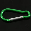 Aluminum Carabiner Camp Snap Hook Keychain Hiking - Green N2P2
