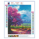 4 Pack Tree View DIY 5D Diamond Painting Kits Full Drill Cross Stitch Home Decor