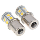 2x BA15D 1142 1076 Warm White 13SMD LED Light Bulbs Marine Boat RV Camper 12A3C