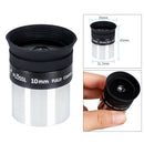 Professional 1.25'' 10mm Plossl Eyepiece Lens for Astronomy Telescope Black