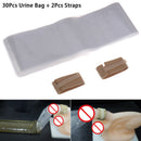 30X Urine Bag+ 2X Belts Emergency Portable Outdoor Man Emergency Toilet OZ