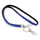 Blue Strap Lanyard Bling Rhinestone Crystal Custom for ID Badge Key Ring Ho