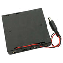 4 Slot 18650 Cells Battery Holder Storage Box Case With DC Power Plug BLACK