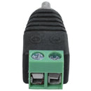 4 pcs RCA Plug to AV Connector CCTV Screw Connector Balun Black & Green M5W8