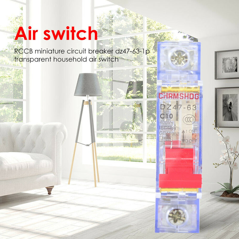 DZ47-63-1P Residual Current Circuit Breaker Rail Mounted Air Switch (10A) A