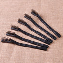 6x 17cm Steel Wire Brush Rust Sparks Wheels Scrub Brush Cleaning Brushes Tool