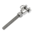 2x Stainless Steel Jaw End Bolt & Nut Replacement for Turnbuckle Shade Sails