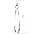 Unisex Punk Metal Wallet Belt Chain Rock Pants Keychain Pin Ring Clip Keyring`US