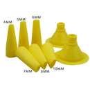 8pcs/set Sealant Tool For Caulking Glass Cement Glue Nozzle Interior Finishing