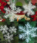 AU!90PCS 11cm White Snowflakes Decorations Christmas Tree Party Charms Ornaments