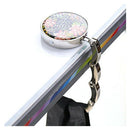 Bag Hook Bag Holder Handbag Holder Foldable Hook, Round Flower Pattern B3O2