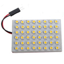 2x Car Vehicle Interior Panel Light 48 SMD LED T10 Festoon Dome Bulb Lamp Dzjo