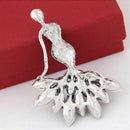 Elegant Mermaid Brooch Bling Crystal Diamond Rhinestone Sparkling Charm Dec