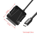 USB 3.1 Type-C to SATA Cable External Connector Converter F. 2.5inch/3.5inch HDD