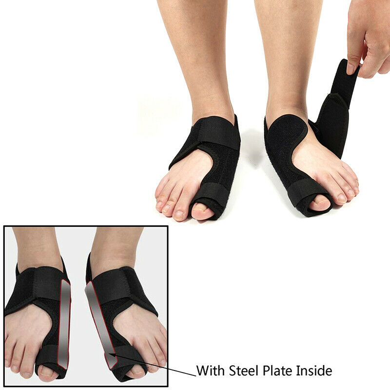 1Pair Bunion Corrector Splint Toe Straightener Brace Hallux Valgus Pain RelSEAU