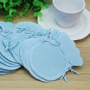 30X Velvet Xmas Wedding Party Sweet Jewelry Drawstring Favor Gift Bag Light Blue