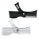 2pcs Adjustable Beard Shaping Tool Template Guide Facial Hair Trimmer Ruler
