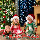 Mini Wood Christmas Train Children\'s toys for holiday decorations