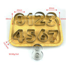 9 Pcs/set Number Letter Cookie Biscuit Stamp Cutter Embosser Cake Mould New