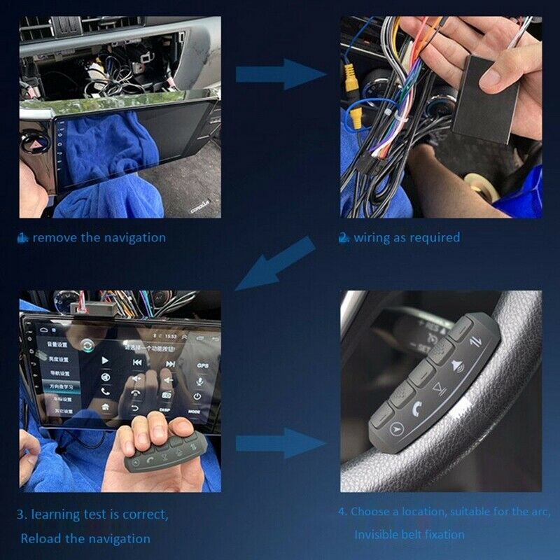 Universal Car Steering Wheel Remote Control Buttons Use Car Radio Android D D6M5