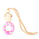 Floral Art Printed Hanging Car Air Freshener Perfume Diffuser Fragrance Bottle M