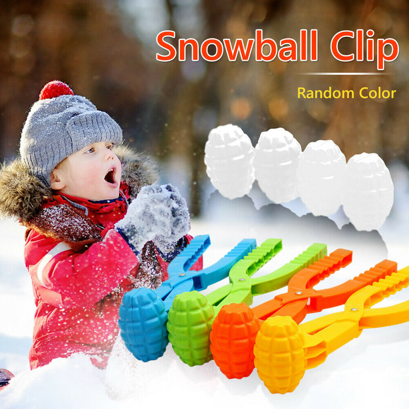 Plastic Snowball Maker Clip Kids Snow Sand Ball Mold Children Toys (A)