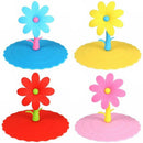 Lovely Flower Shape Silicone Cup Lid Dustproof Heat Preservation Bowl Cover Z7L6