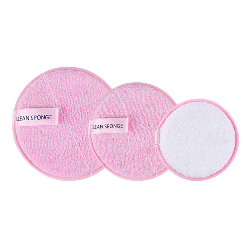3pcs Reusable Microfiber Pad Cleaning Cotton Facial Makeup Remover Puff (4)